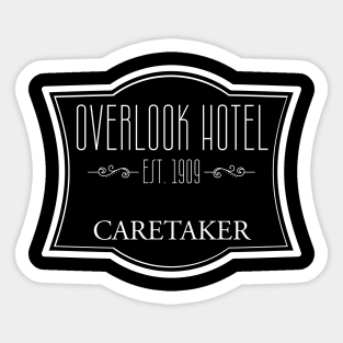 Overlook Caretaker - White Print Sticker